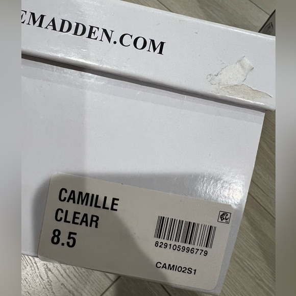 Steve Madden Clear Camille Heels - Picture 3 of 3
